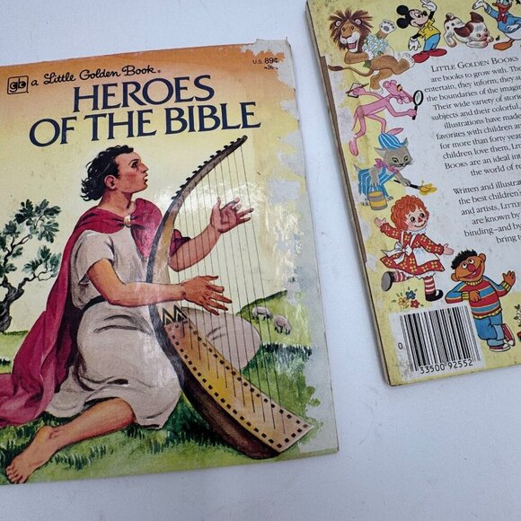 Lot of 9 Little Golden Books Bible Stories 1974–1986 Golden Press Acceptable - Picture 8 of 9